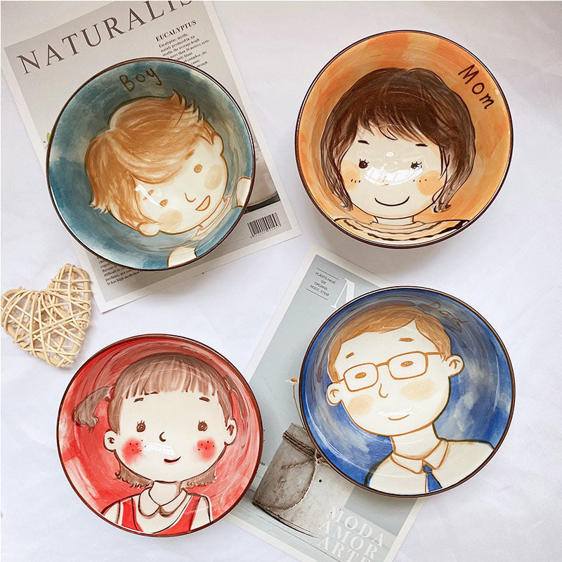 Happy Faces Ceramic Bowls.