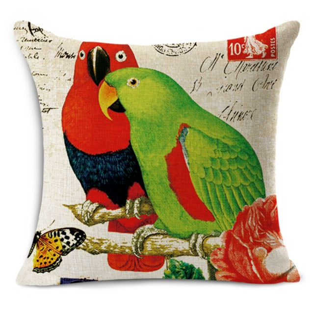 Birds and Hearts Cushion Covers.