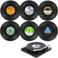 Vinyl Record Coffee Coasters (6)