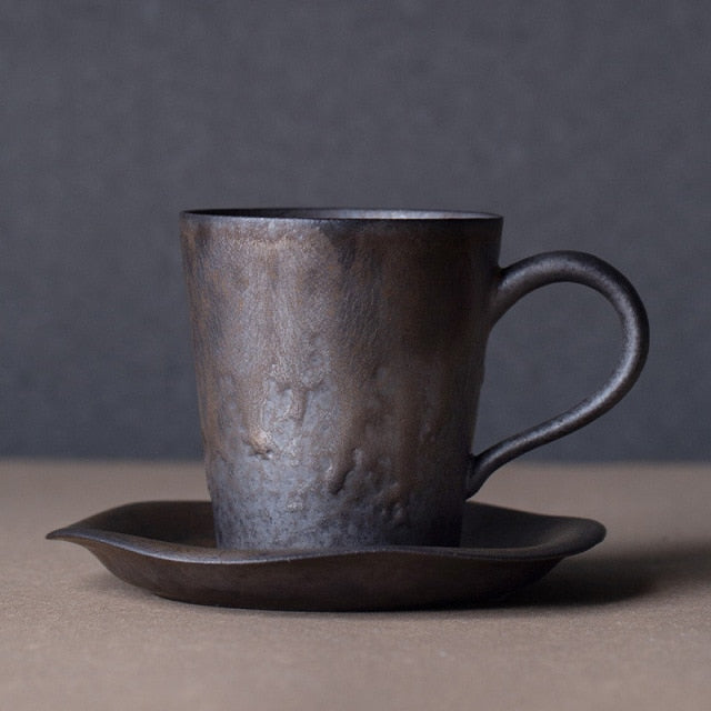 Japanese Style Mug and Saucer.