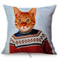 Quirky Animal Portraits Cushion Cover Series.