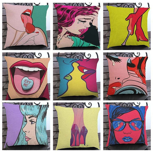 POP Art Cushion Covers.