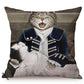 European Royal Cats Cushion Cover Series.