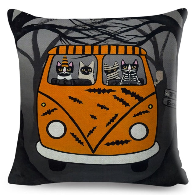 Car Cat Cushion Cover Series.