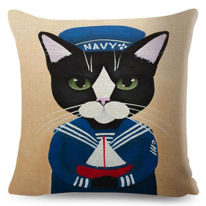 Coffee Cat Cushion Cover