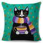 Coffee Cat Cushion Cover