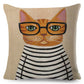 Coffee Cat Cushion Cover