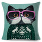 Coffee Cat Cushion Cover