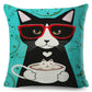 Coffee Cat Cushion Cover