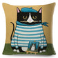 Coffee Cat Cushion Cover