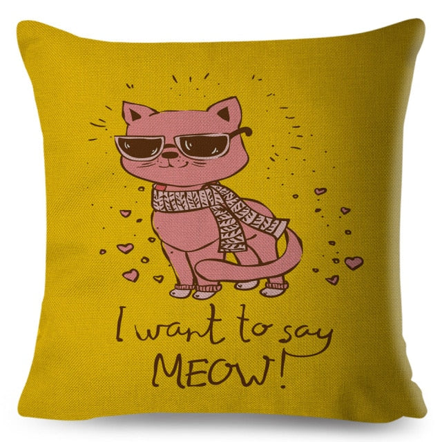 I Love You To The Moon and Back Cat Cushion Cover Series.