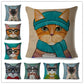 Fashion Cat Cushion Cover