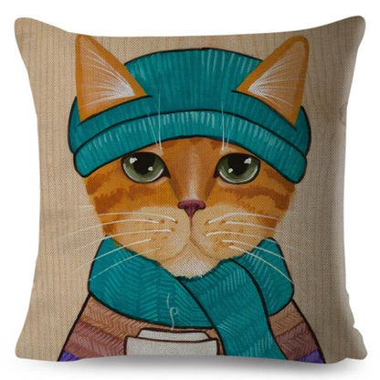 Fashion Cat Cushion Cover
