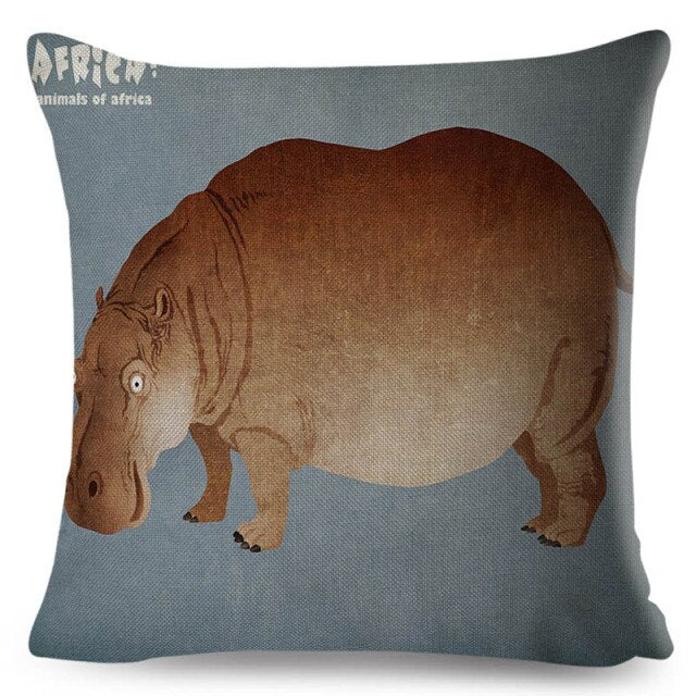 Water Color African Safari Cushion Cover Series.