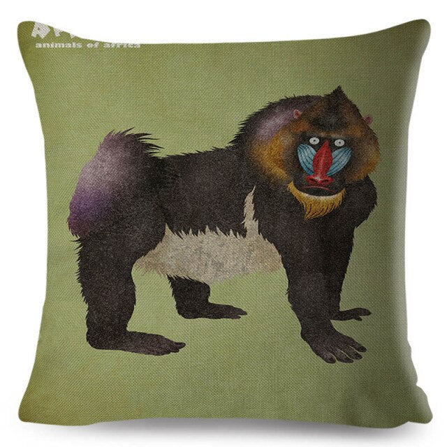 Water Color African Safari Cushion Cover Series.