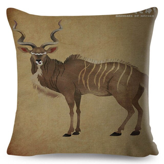 Water Color African Safari Cushion Cover Series.