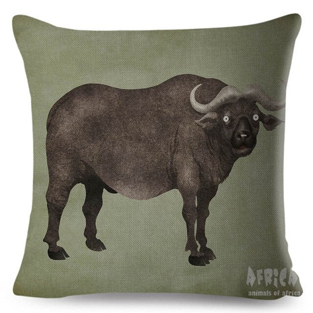 Water Color African Safari Cushion Cover Series.