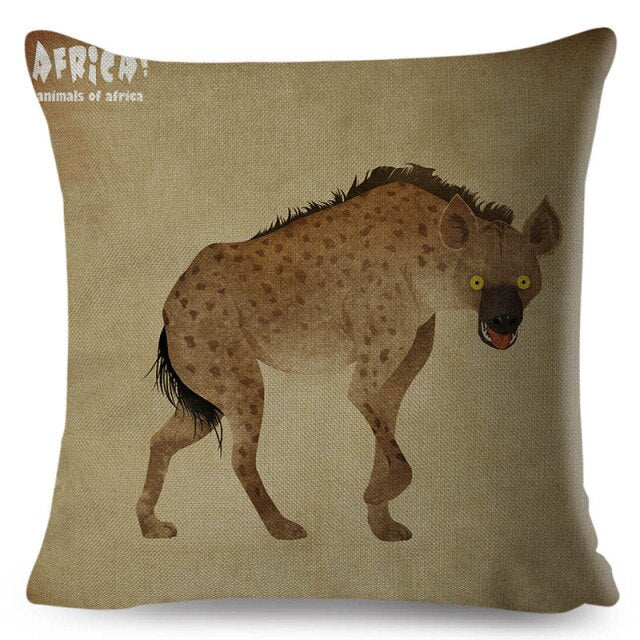 Water Color African Safari Cushion Cover Series.