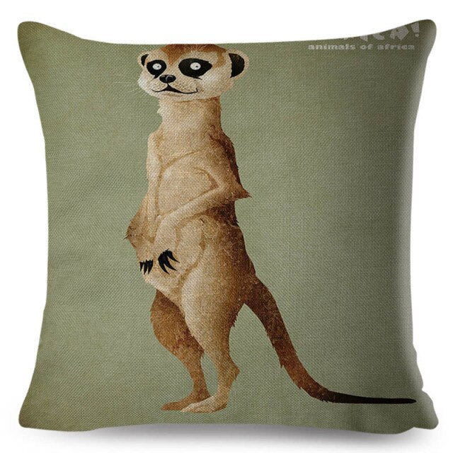 Water Color African Safari Cushion Cover Series.
