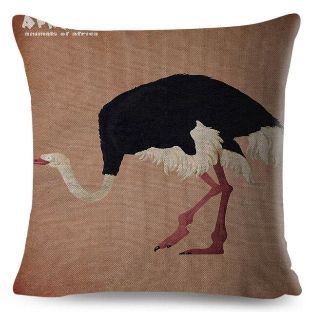 Water Color African Safari Cushion Cover Series.