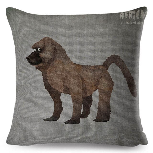 Water Color African Safari Cushion Cover Series.