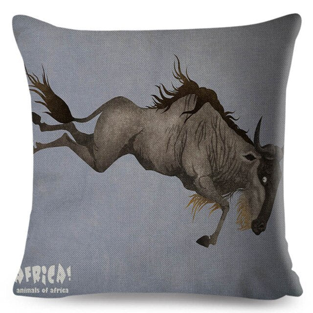 Water Color African Safari Cushion Cover Series.