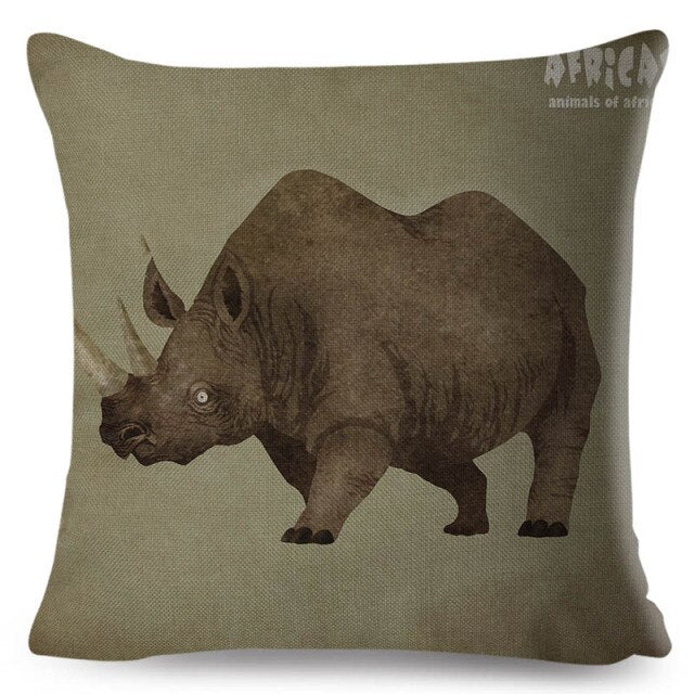 Water Color African Safari Cushion Cover Series.