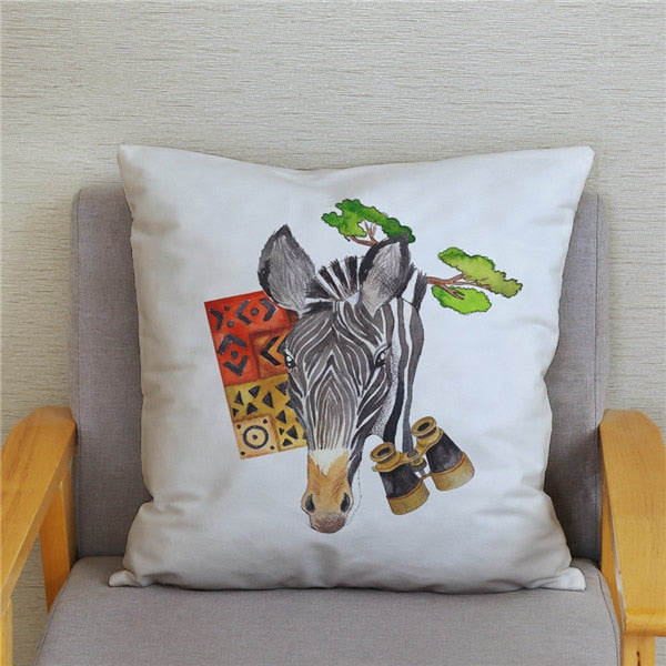Water Color Zebra Print Cushion Cover Series.