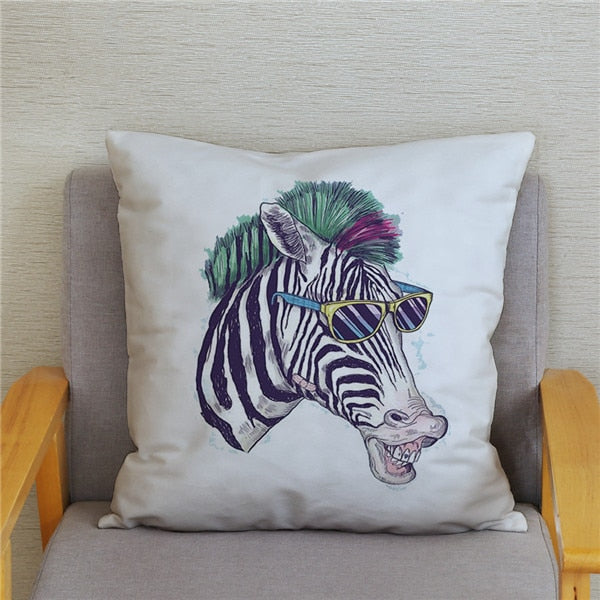 Water Color Zebra Print Cushion Cover Series.