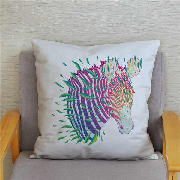 Water Color Zebra Print Cushion Cover Series.