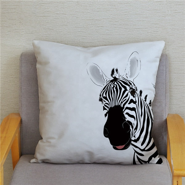Water Color Zebra Print Cushion Cover Series.