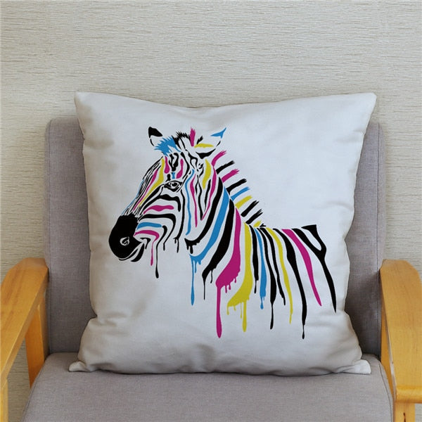 Water Color Zebra Print Cushion Cover Series.