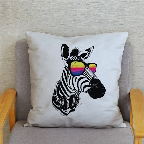 Water Color Zebra Print Cushion Cover Series.