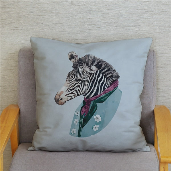 Water Color Zebra Print Cushion Cover Series.
