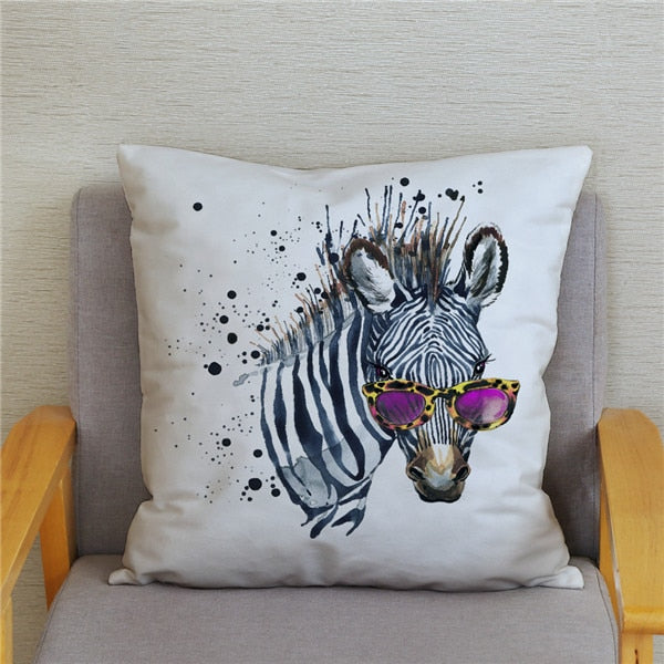 Water Color Zebra Print Cushion Cover Series.