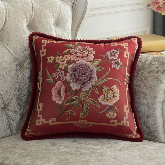 French Style Jacquard Cushion Cover.