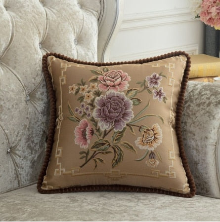 French Style Jacquard Cushion Cover.