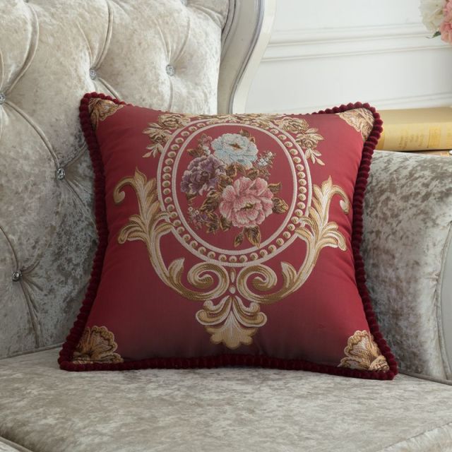 French Style Jacquard Cushion Cover.