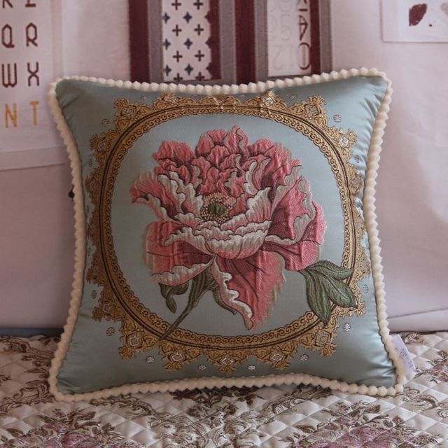 French Style Jacquard Cushion Cover.
