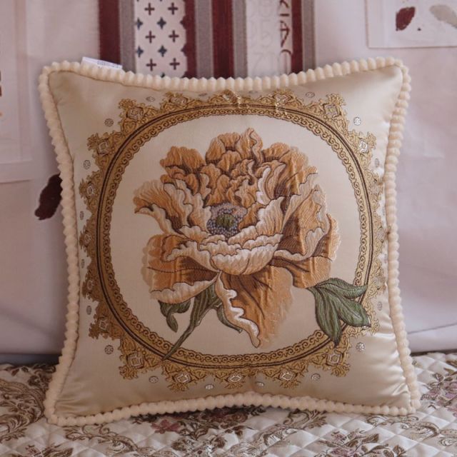 French Style Jacquard Cushion Cover.