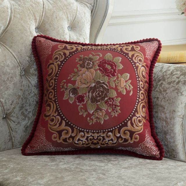 French Style Jacquard Cushion Cover.