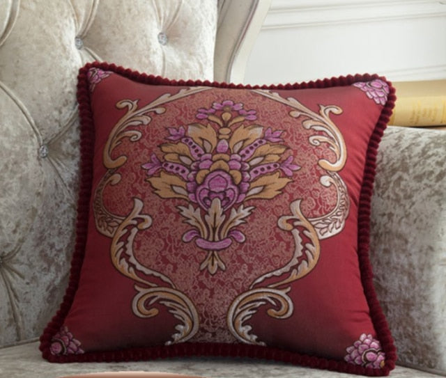 French Style Jacquard Cushion Cover.