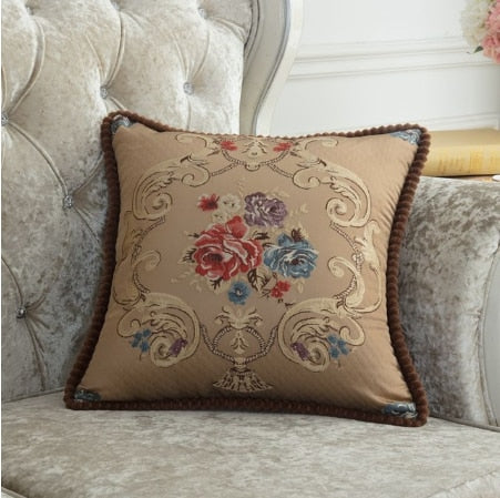 French Style Jacquard Cushion Cover.
