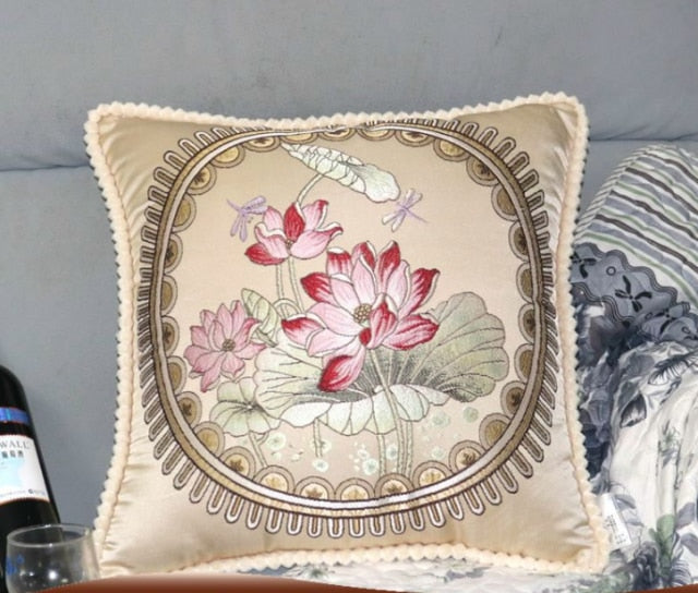 French Style Jacquard Cushion Cover.