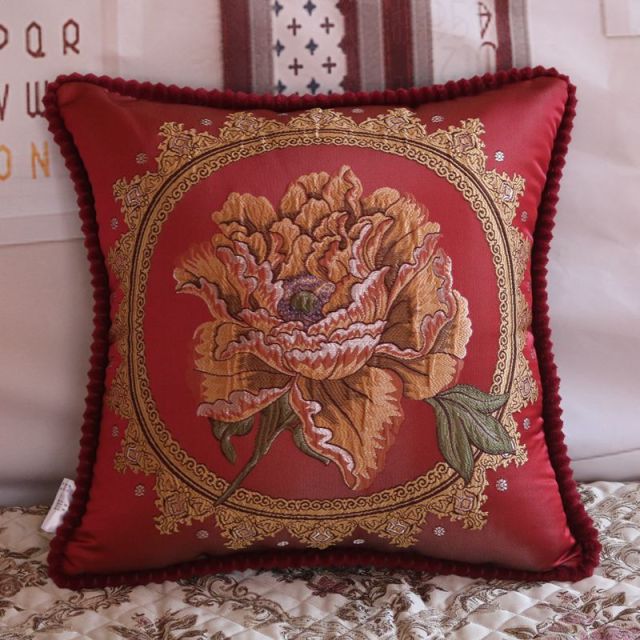 French Style Jacquard Cushion Cover.