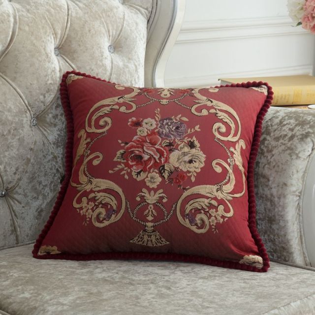 French Style Jacquard Cushion Cover.
