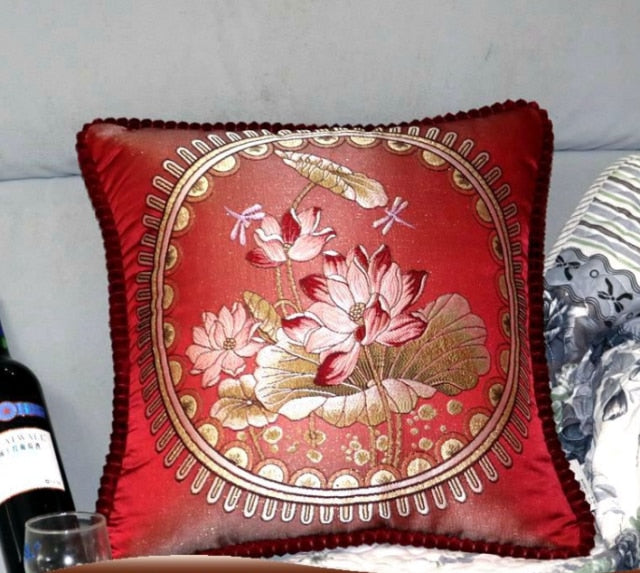 French Style Jacquard Cushion Cover.