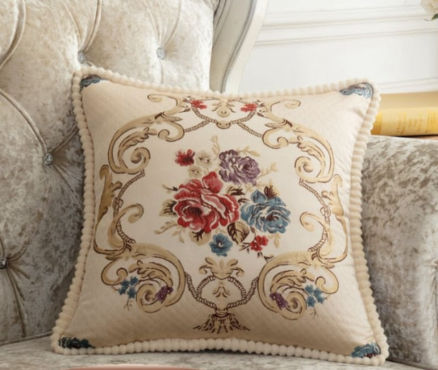 French Style Jacquard Cushion Cover.