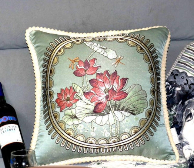 French Style Jacquard Cushion Cover.