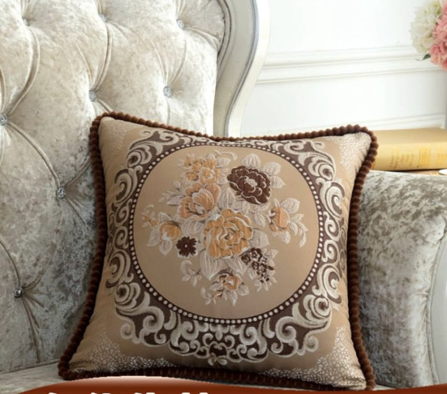 French Style Jacquard Cushion Cover.
